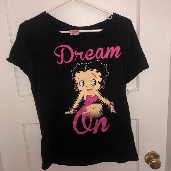 Betty Boop Graphic Black Tee - Picture 2 of 8
